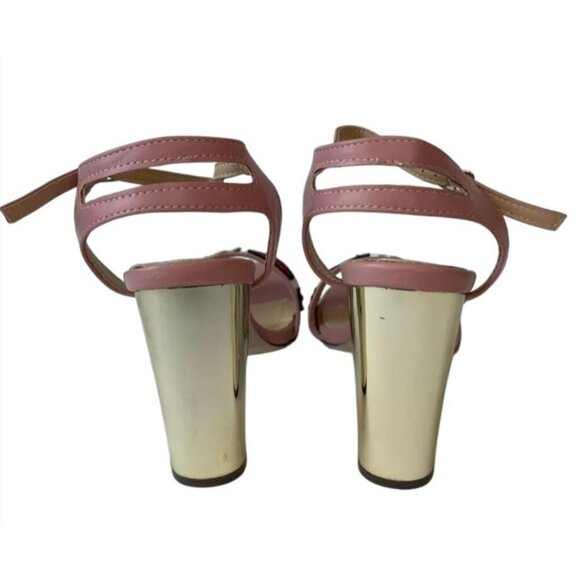 CHASE+CHLOE / Frank-1 / Pink / Strappy / Sandals With Embroidered Heart & Rainbo - Picture 4 of 8